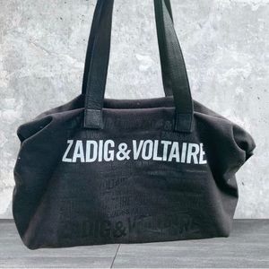 Zadig & Voltaire Parfums Black Tote Duffel Bag